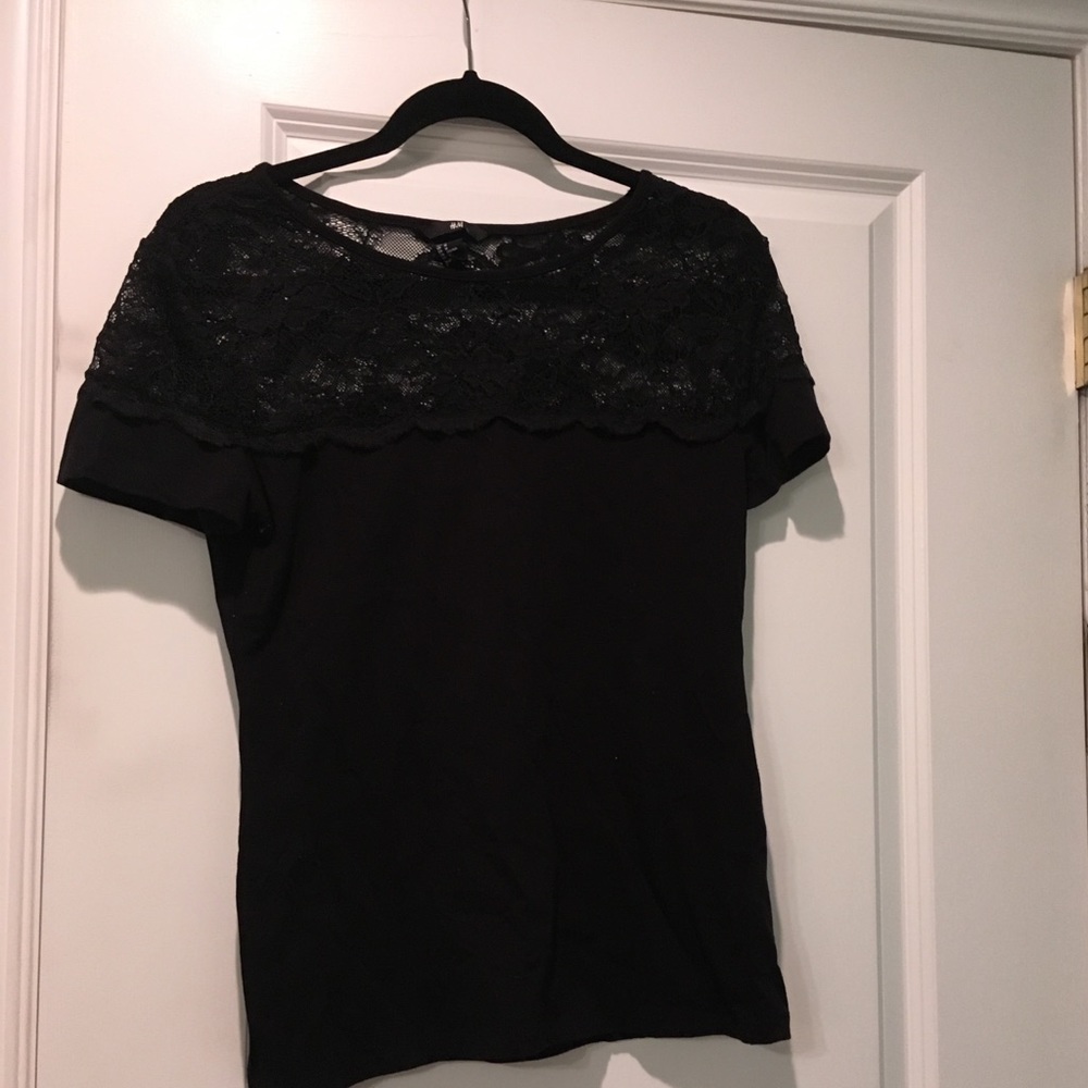 H&M Lace Top Tee